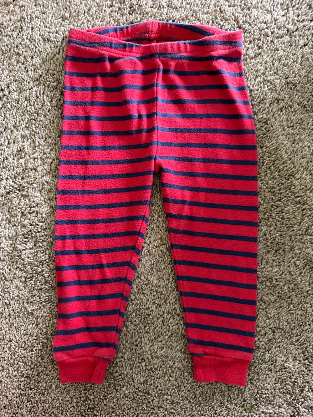 Carter's Red and Navy Striped Kids Pajama Bottoms